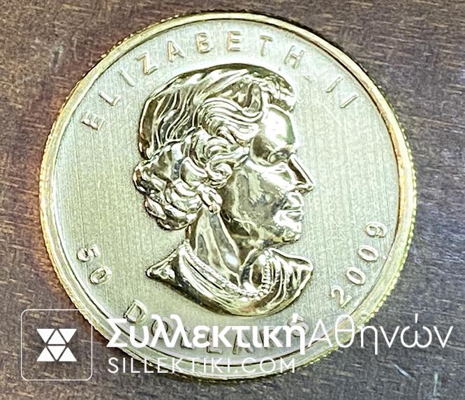 CANADA 50 Dollar 2009 Ounce pure Gold